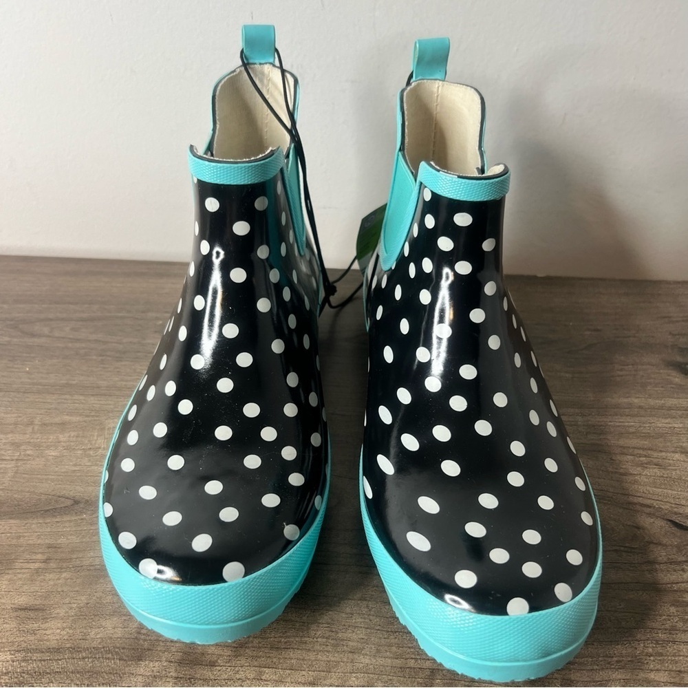 Gardenline NEW Women's Teal and Black Boot Size 10 #B1301